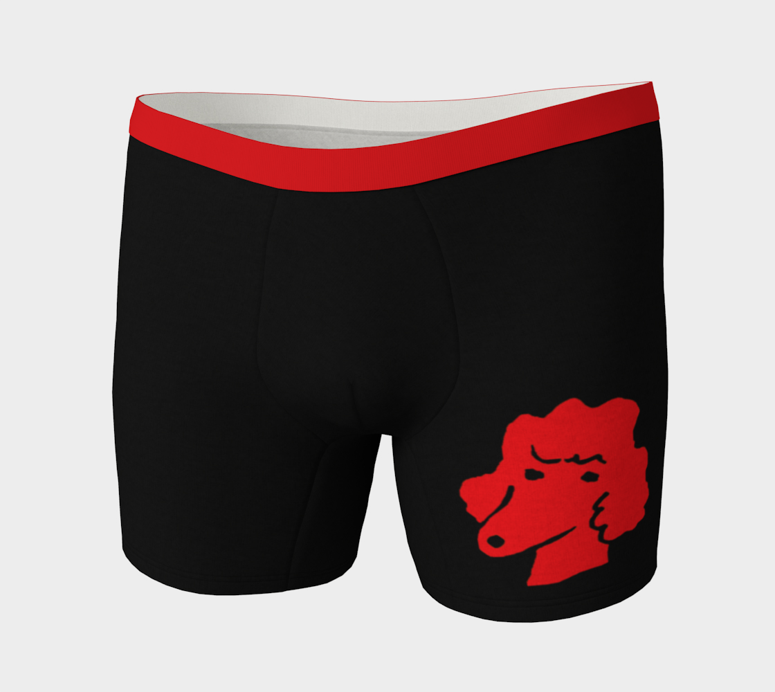 Poodle Briefs for men red poodle preview