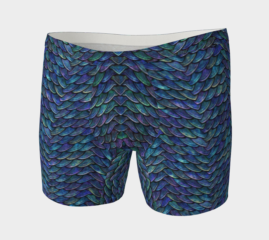Father of Dragons Blue Purple Boxer Briefs preview
