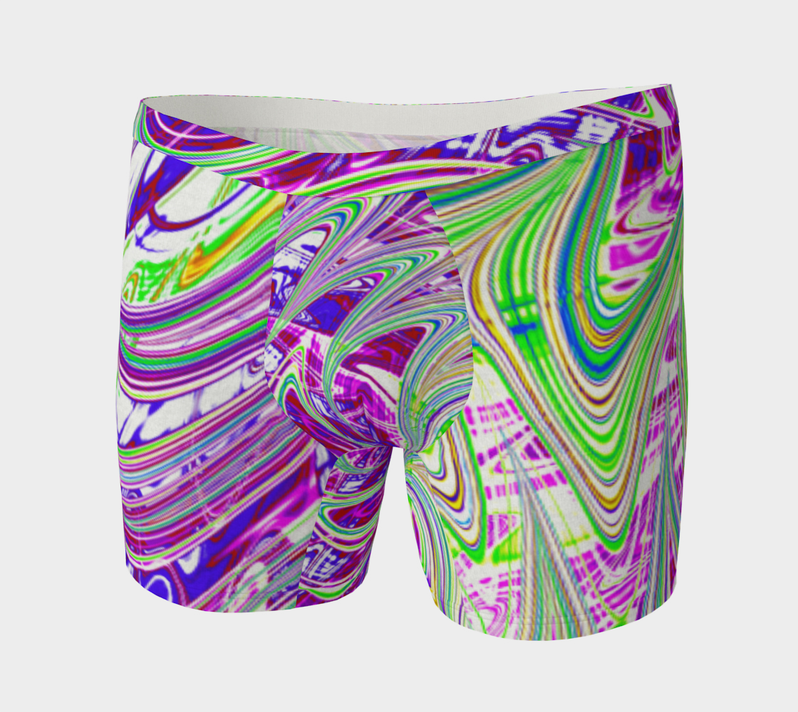 Groovy Trippy Vibrant Purple and Green Abstract preview