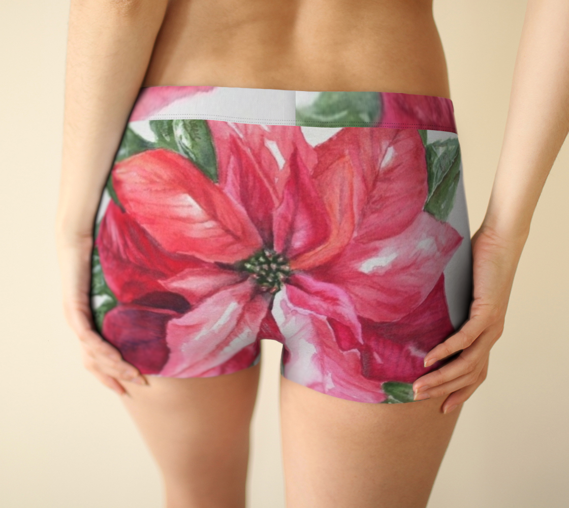 Red Poinsettia BoyShorts preview #2