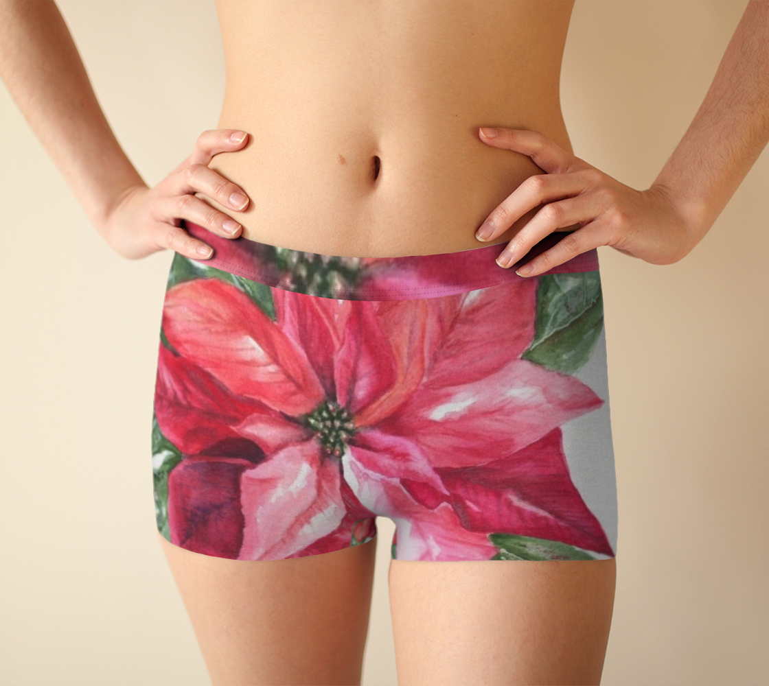 Red Poinsettia BoyShorts preview #1