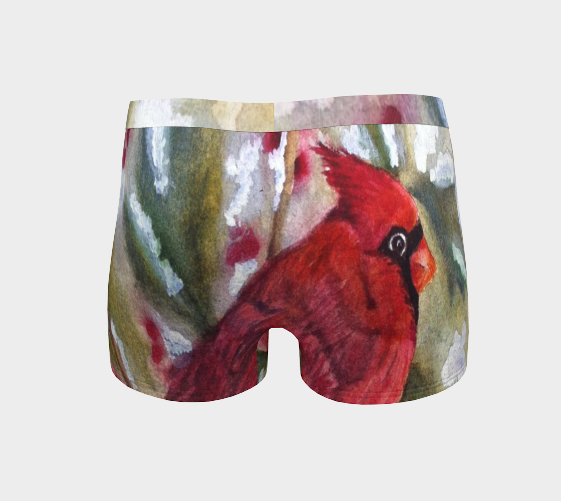 Red Cardinal Bird BoyShorts preview #4