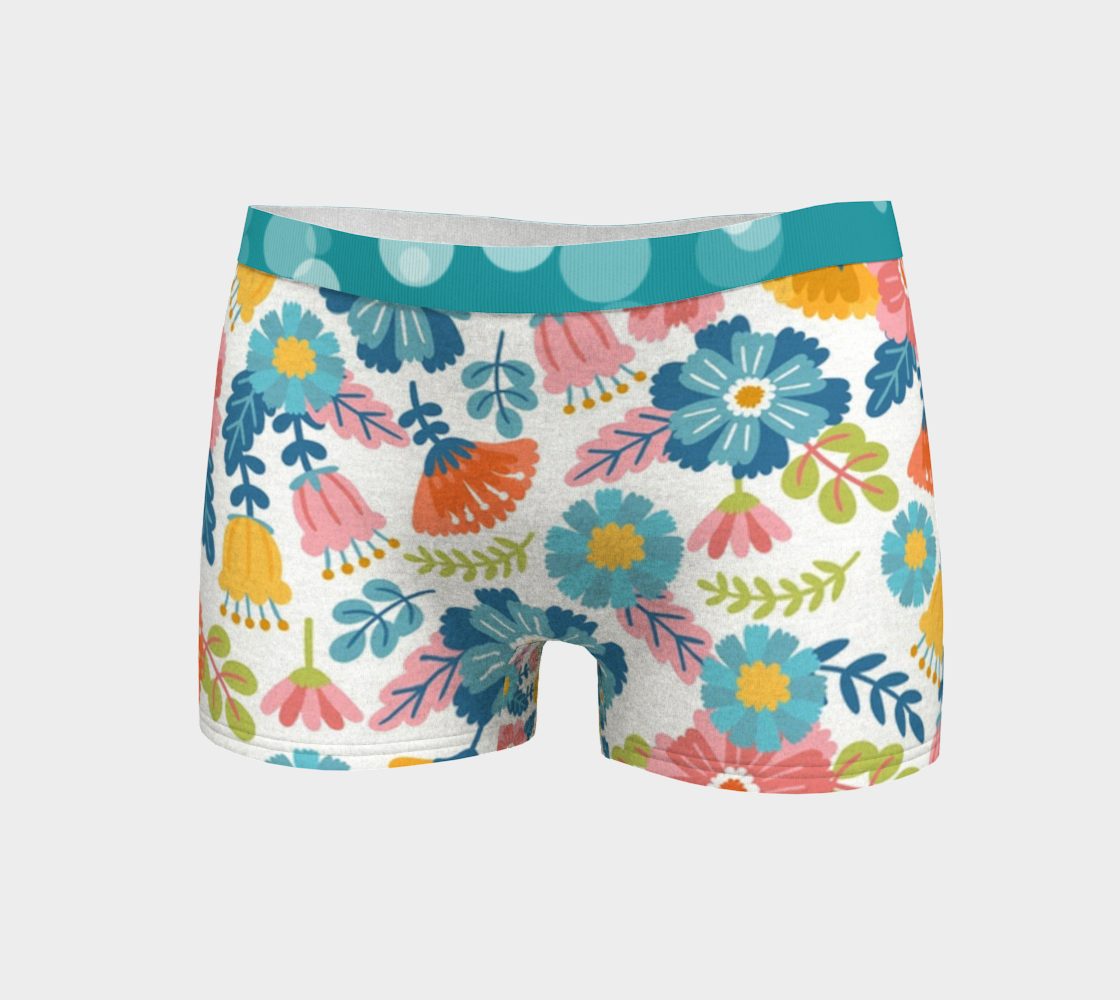Adorable Floral and Dots Boy Shorts preview