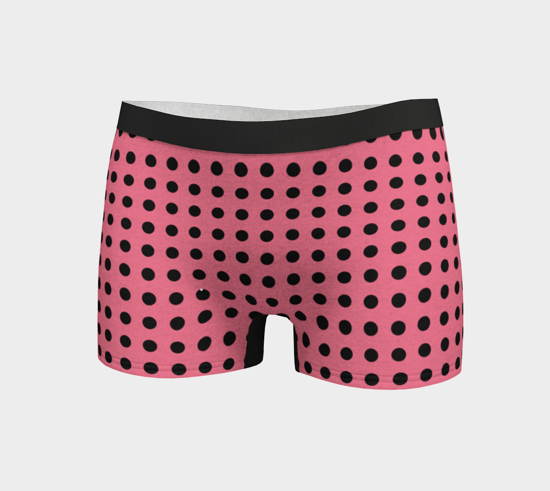Polka Dots Black on Pink preview