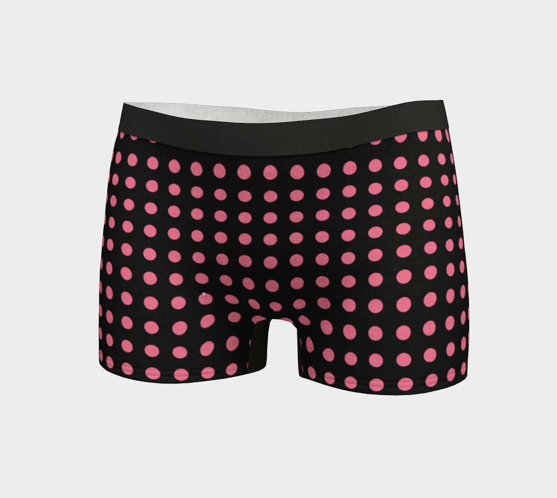 Polka Dots Pink on Black preview