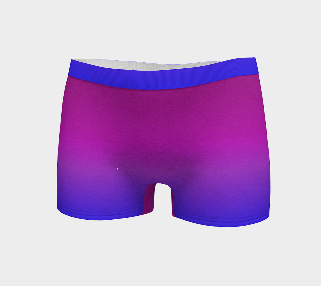 Aperçu de Purple to Blue Blend Boyshorts, AWSM
