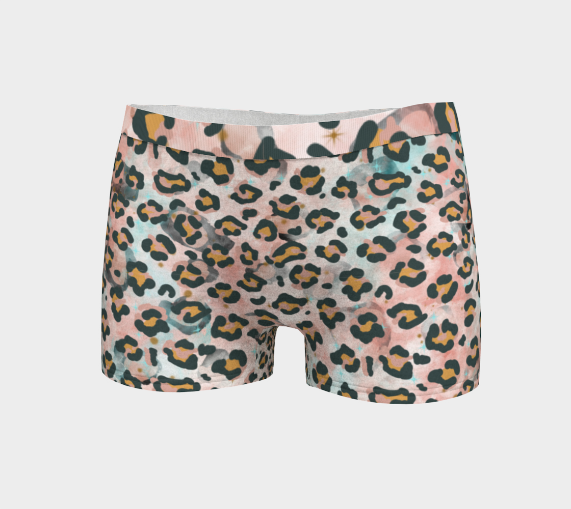Cotton Candy Leopard print boy shorts preview