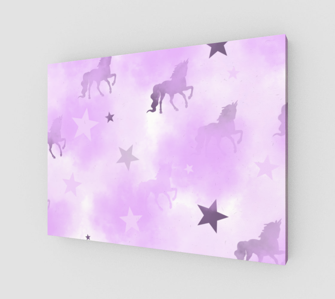 Mystical Dreams Unicorn Wall Canvas 32x24 preview #1