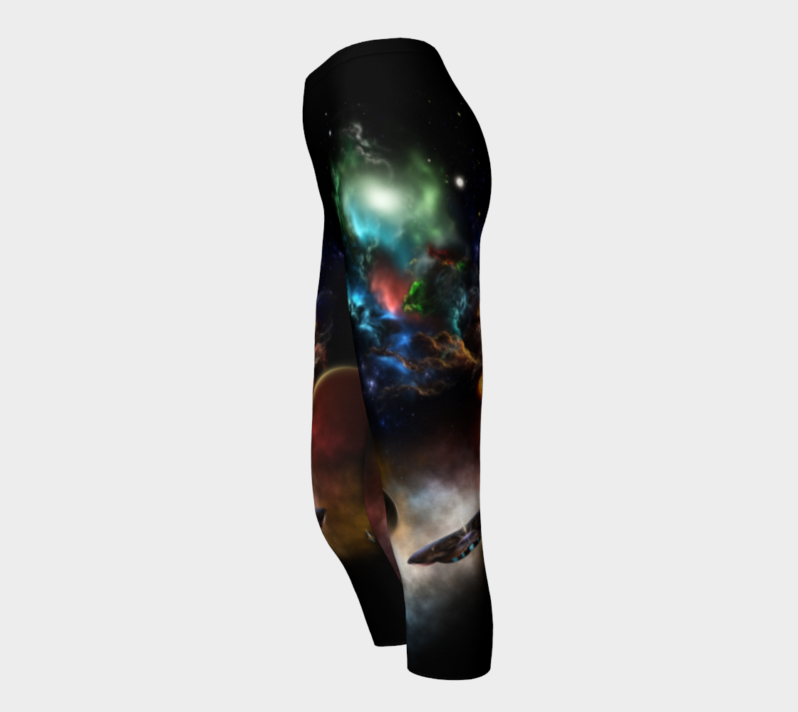 Beyond Space & Time Fractal Art II Spacescape Capris preview #3