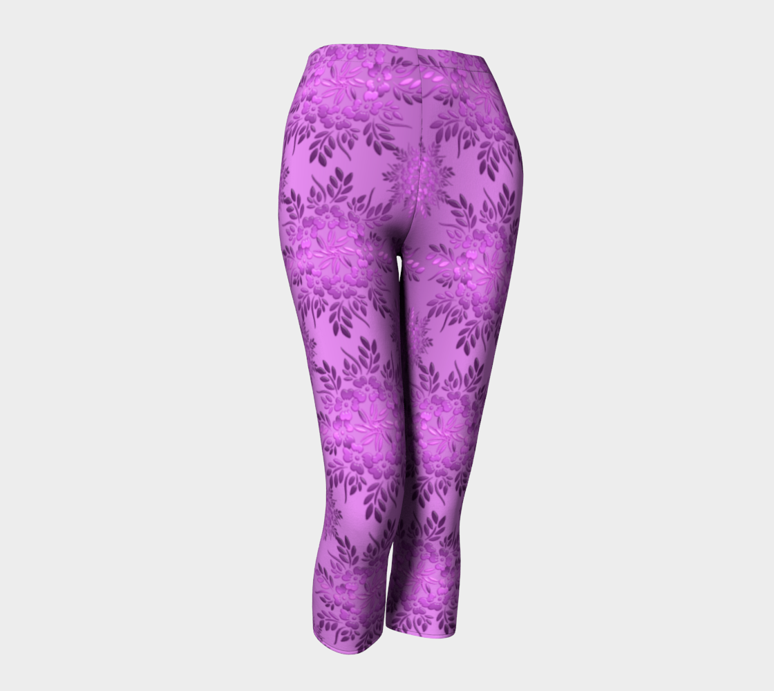 Retro Floral Violet Gradient preview #1