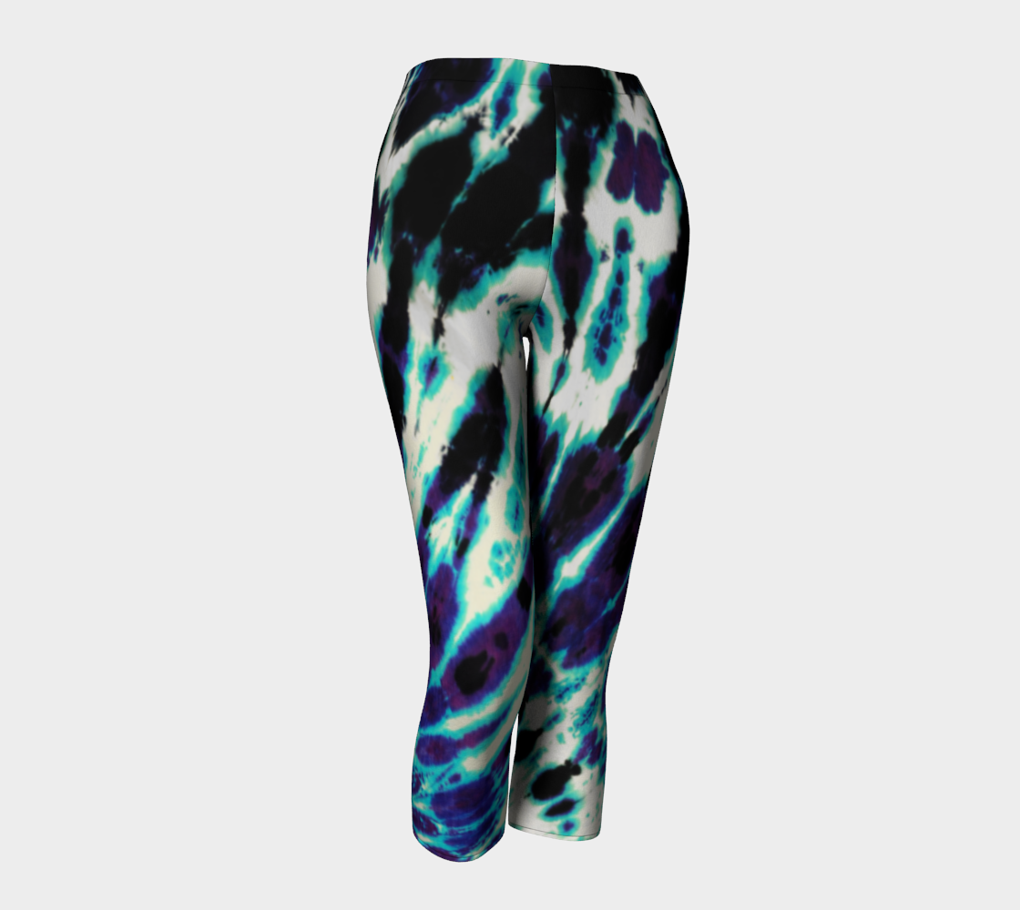 Tie Dye Capri Leggings preview #1