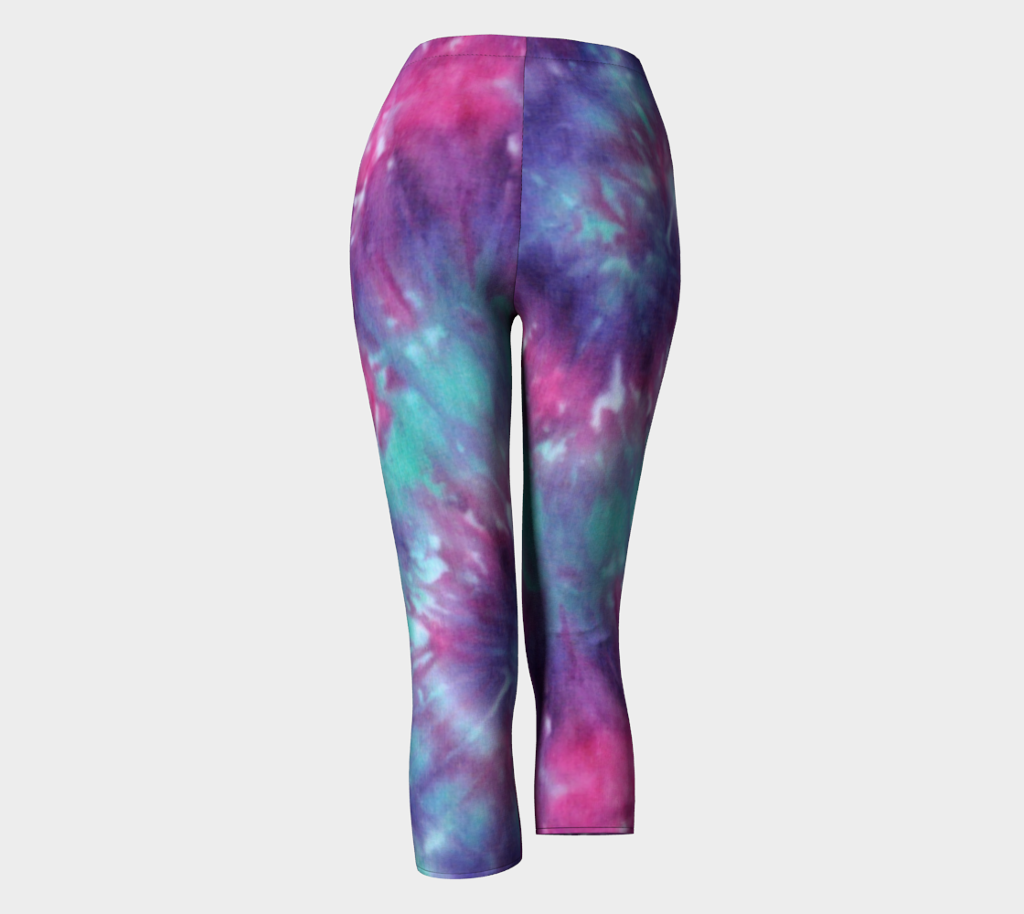Blue Pink Spiral Capri preview #4