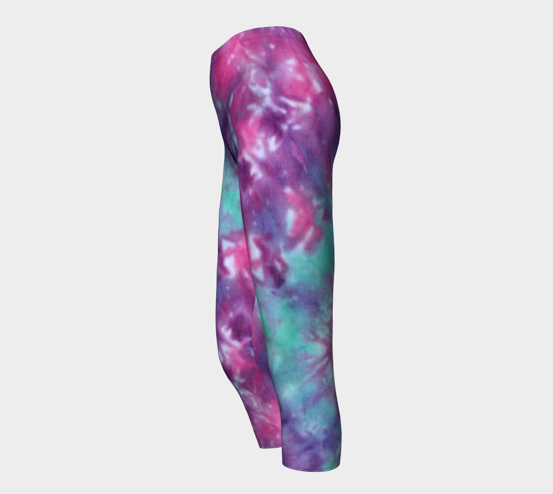 Blue Pink Spiral Capri preview #3