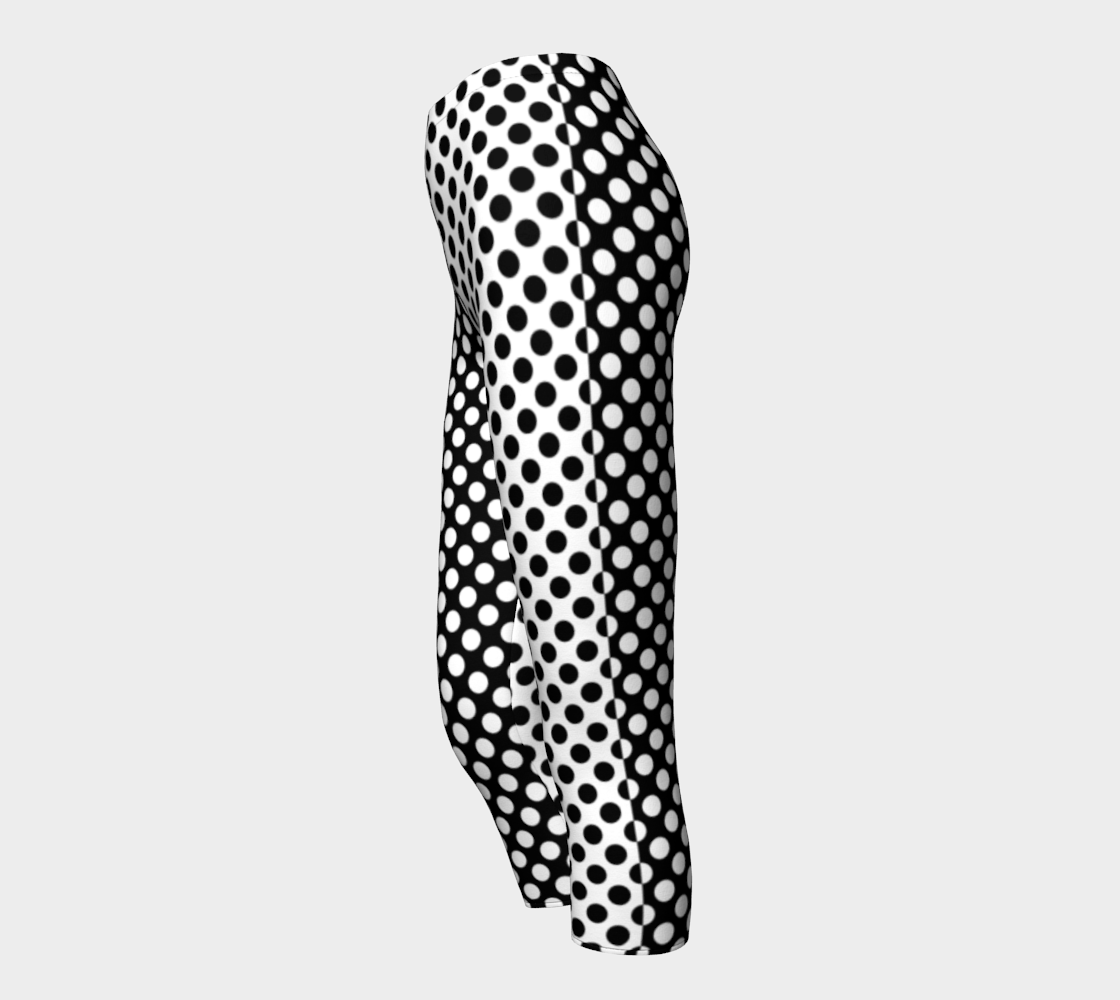 Mirrored Opposites Black and White Polka Dot preview #3