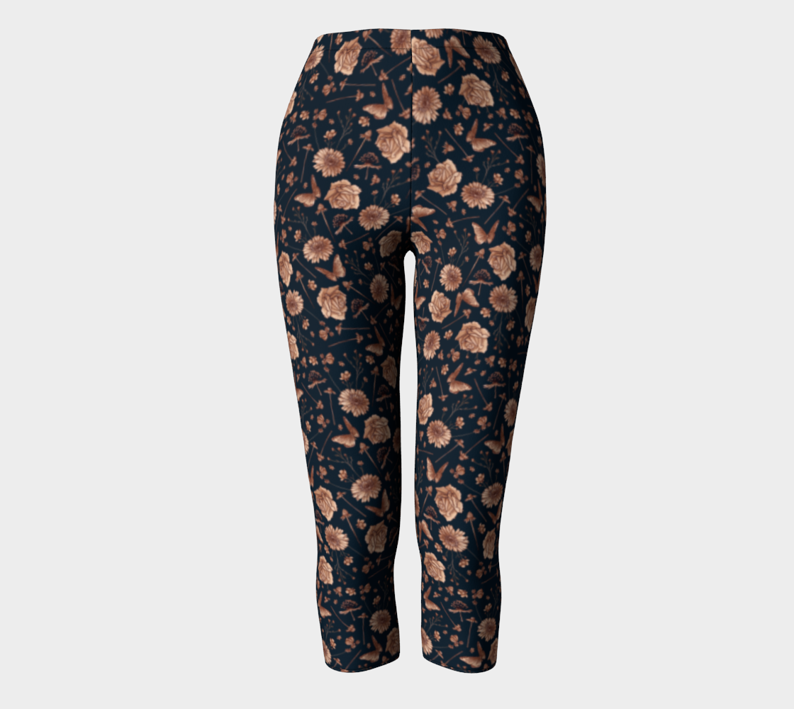 Petal to the metal navy & rose gold capris preview