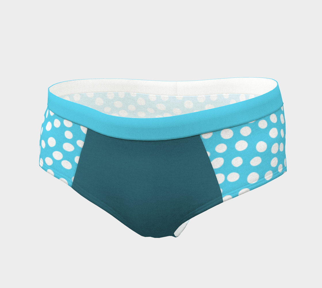 All About the Dots Cheeky Briefs - Blue preview