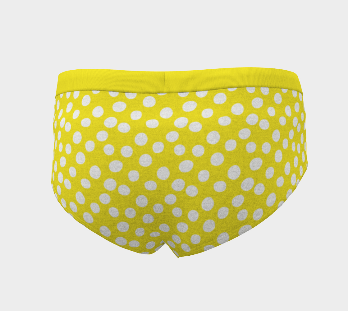 Aperçu de All About the Dots Cheeky Briefs - Yellow #4