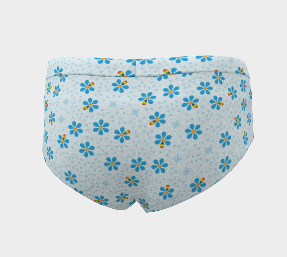 Blue flower & Rainbow petal preview #4