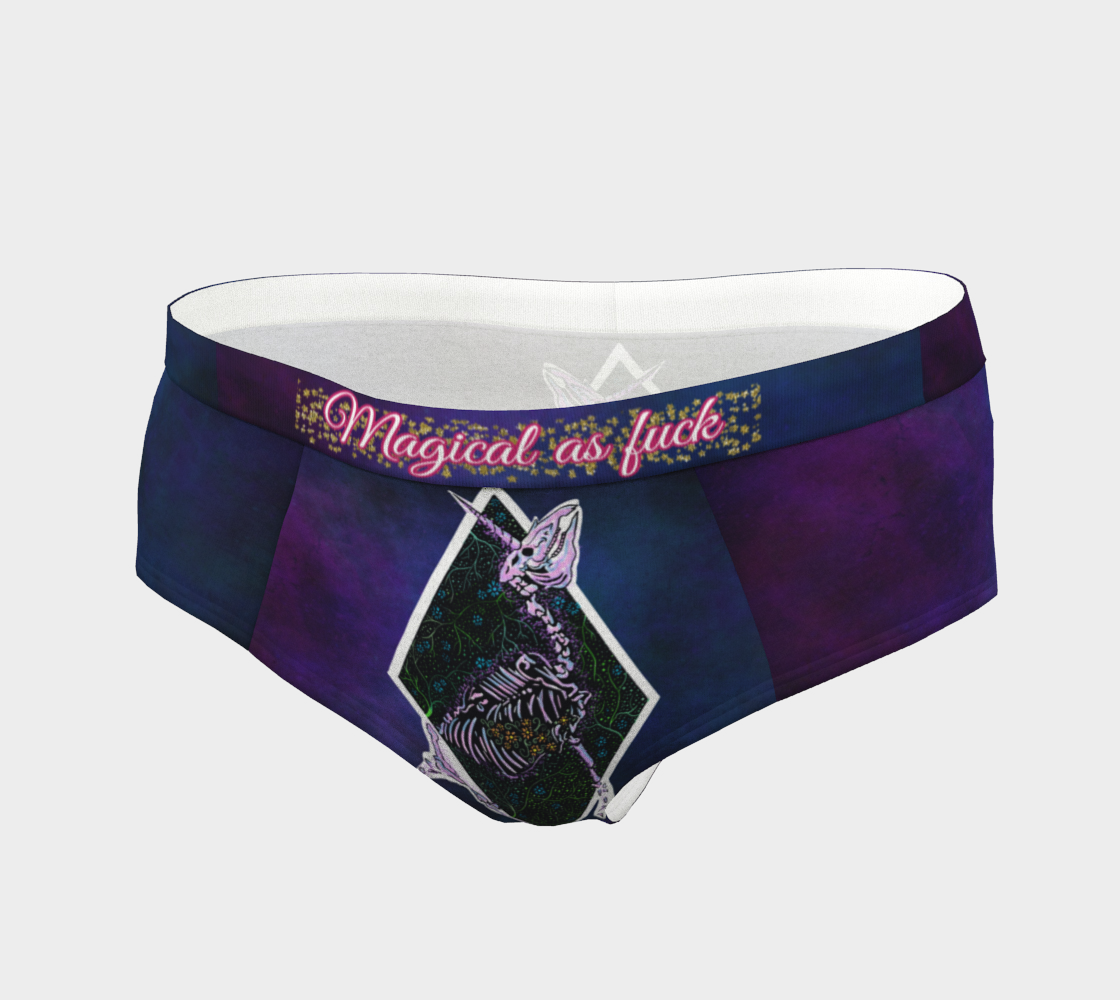“Magical AF Unicorn Fossil” undies preview