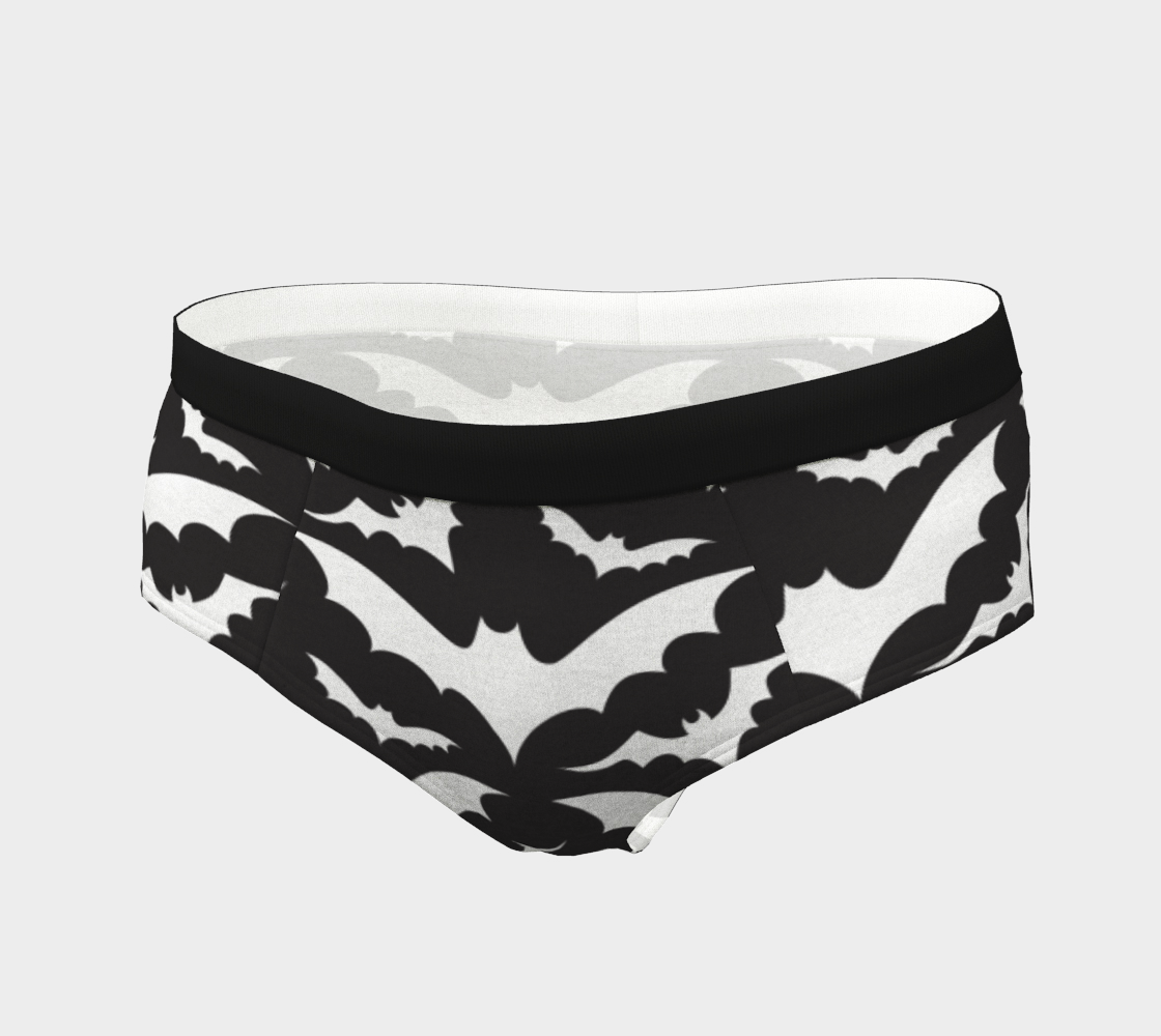Black and White Bat Cheeky Brief preview