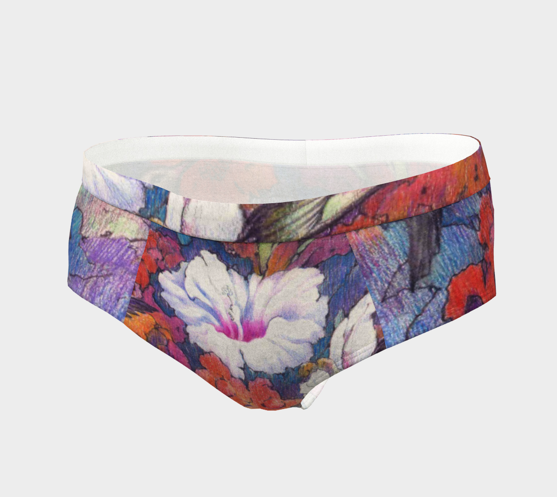 Suzanne's hummingbird cheeky shorts preview #3