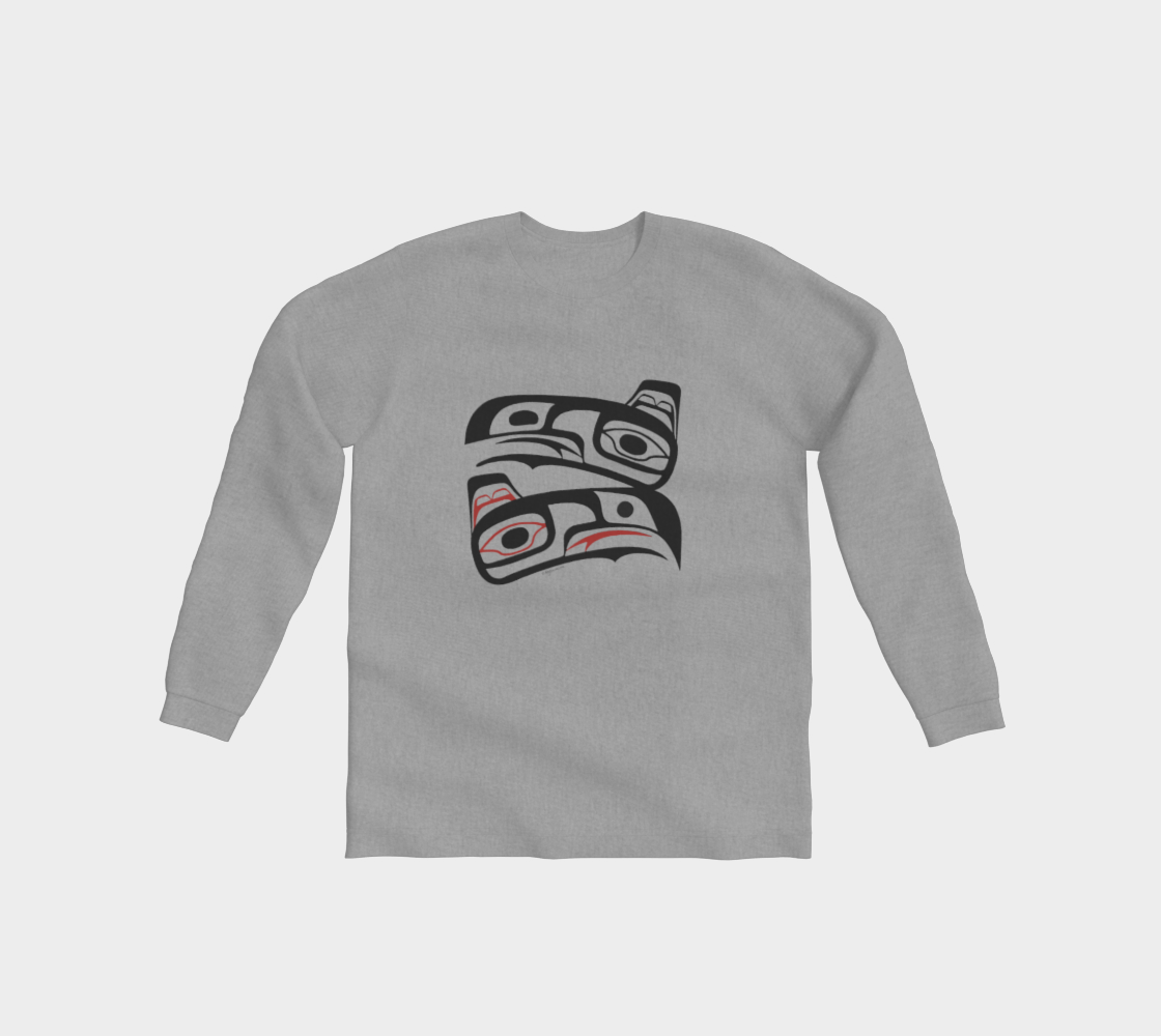 Tlingit Eagle Raven Comfort Long Sleeve T-Shirt  thumbnail #1