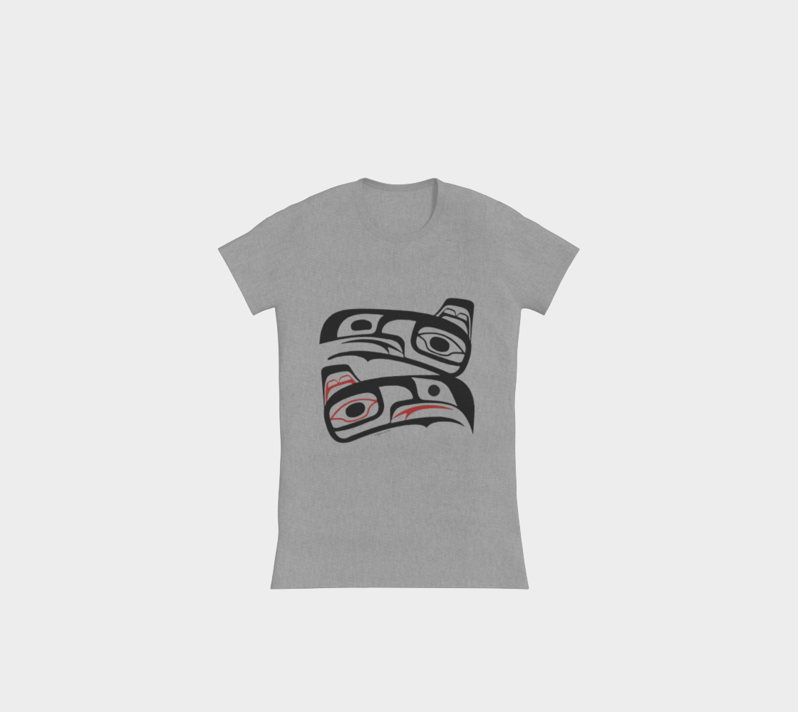 Tlingit Eagle Raven  Slim Fit T-Shirt  preview