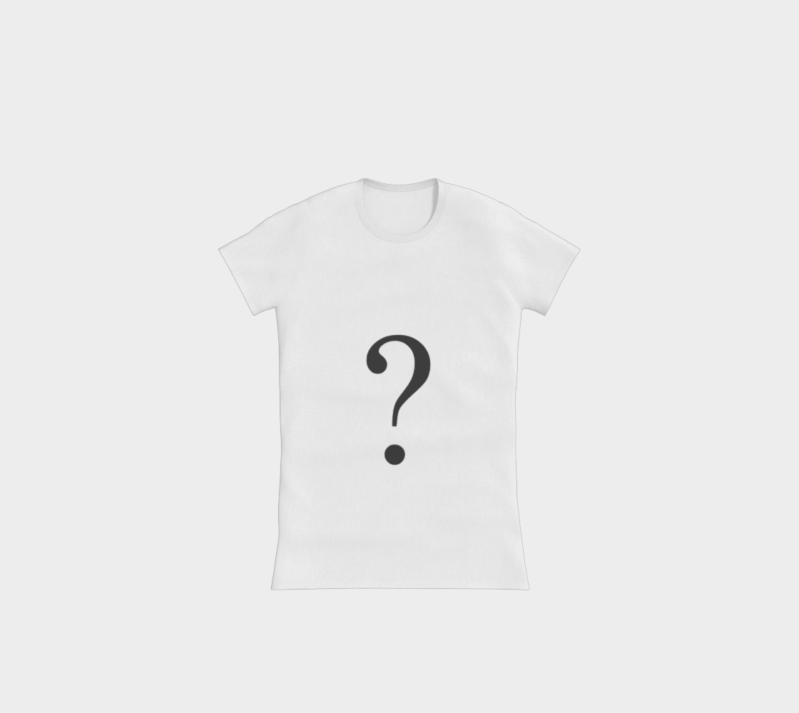 Question mark typographic concept design preview