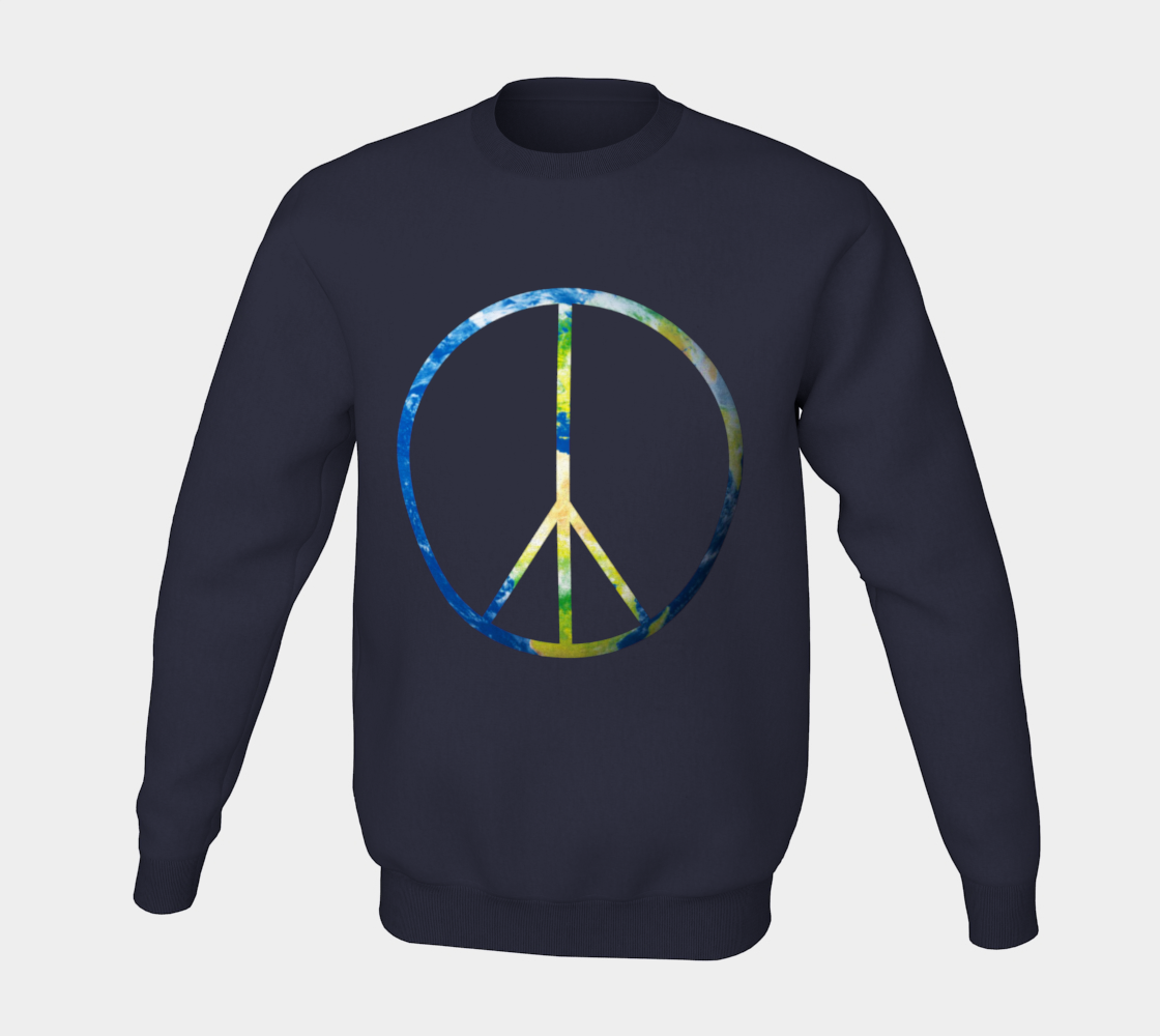Peace on Earth Navy Sweatshirt Miniature #6