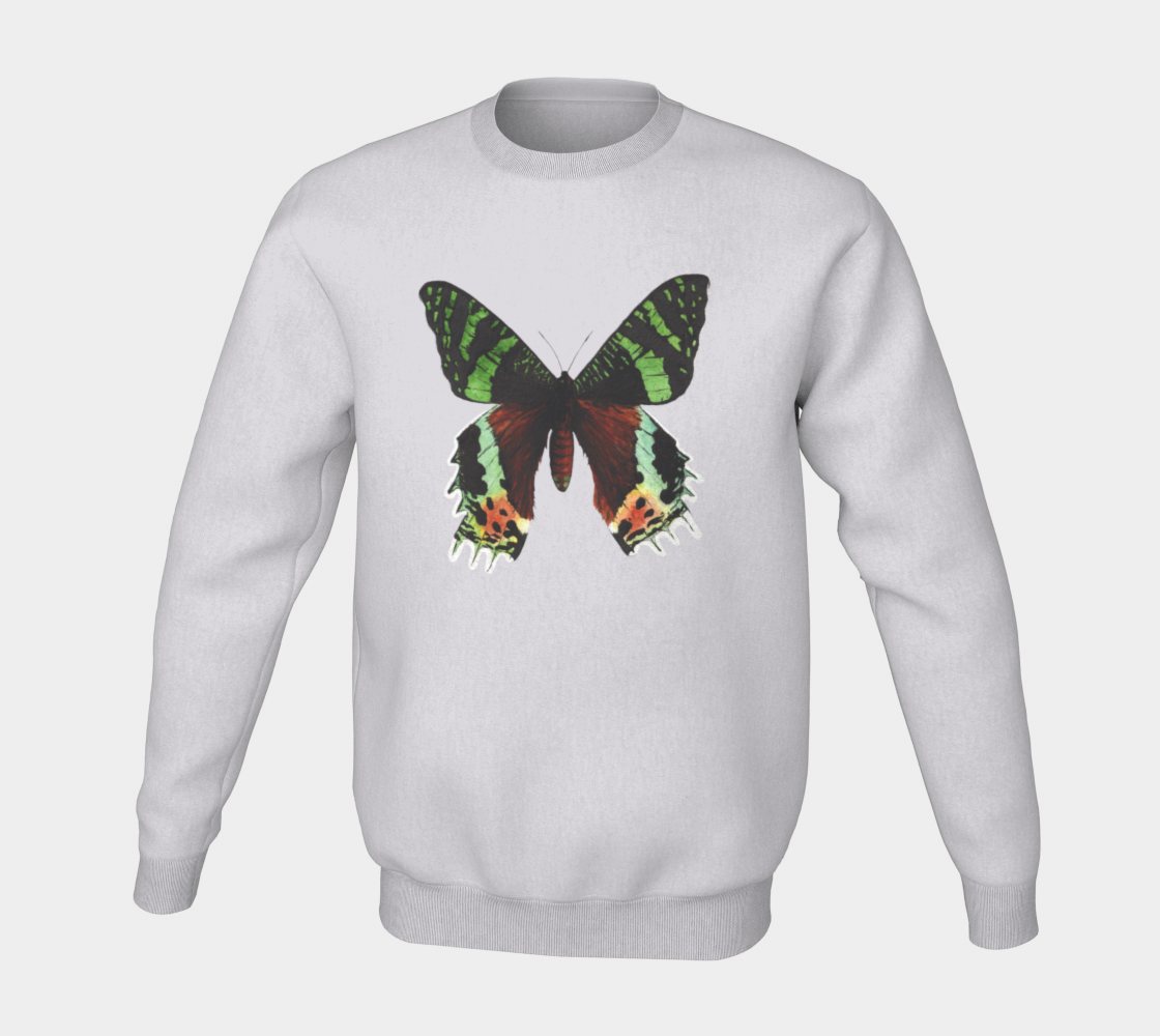 Urania Ripheus butterfly Crewneck Sweatshirt preview #5