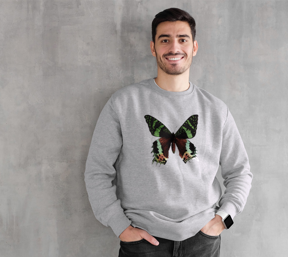 Urania Ripheus butterfly Crewneck Sweatshirt preview #1