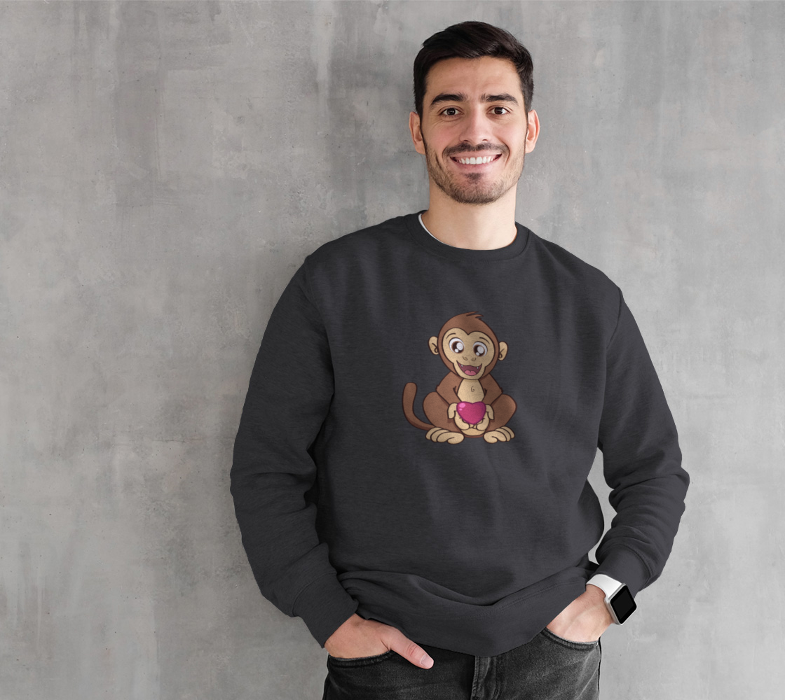 Monkey love Crewneck Sweatshirt preview