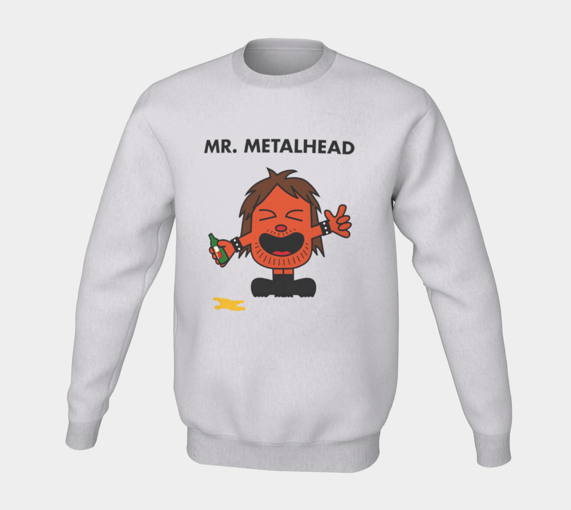 Mr. Metalhead Crewneck Sweatshirt preview #5