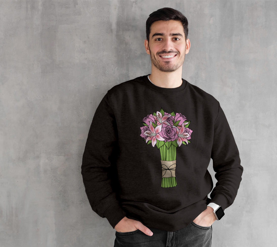 Bouquet of Flowers Crewneck Sweatshirt preview #1