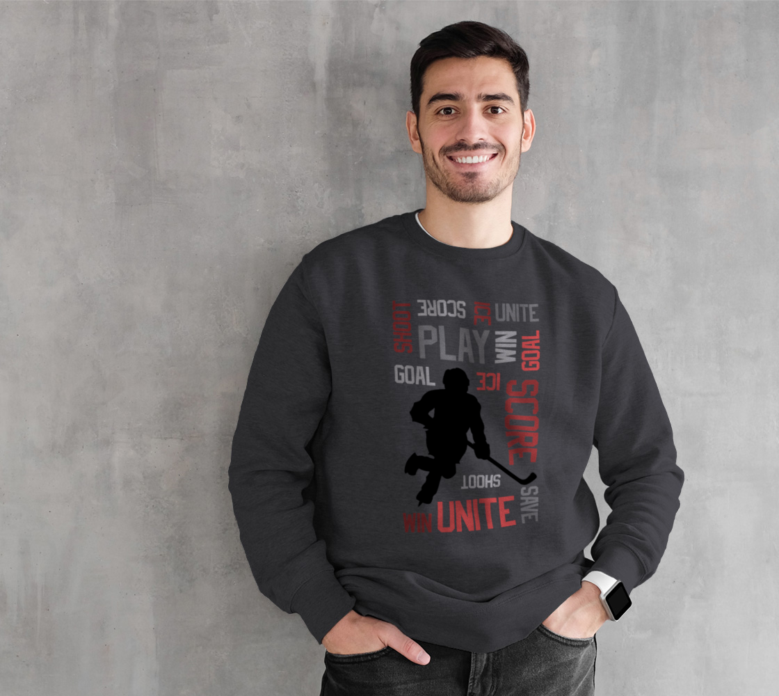 hockey crewneck sweatshirt