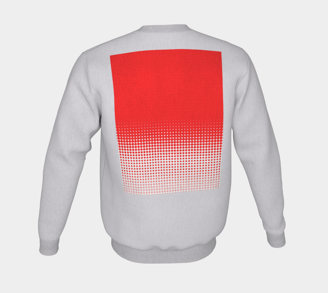 Red Dot Ombre Fade to White Sweatshirt preview #6