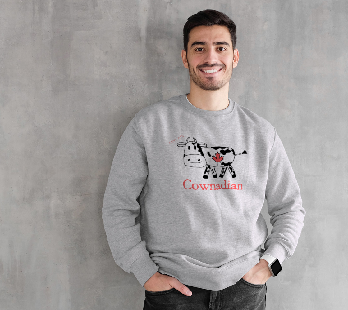 Cownadian Moo Eh Sweatshirt preview