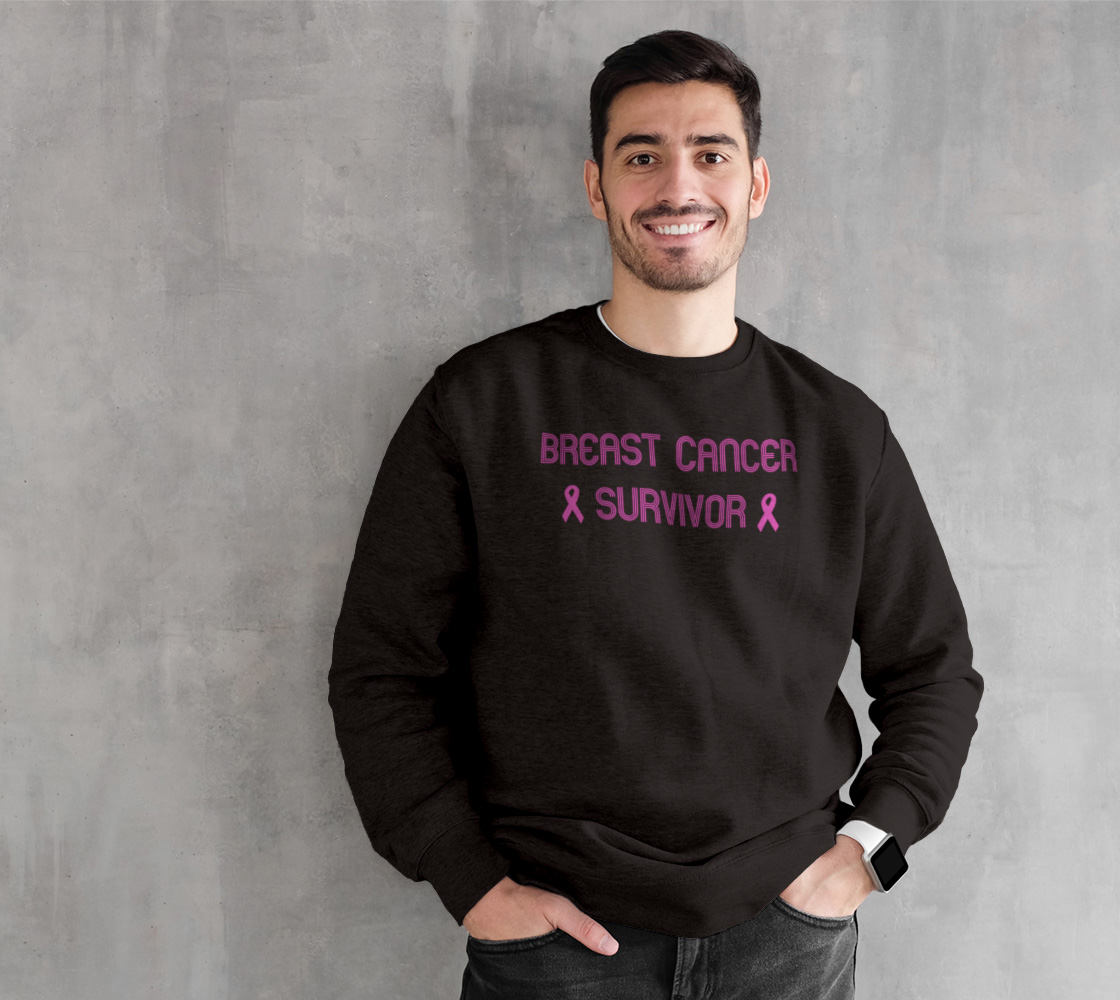 Retro Breast Cancer Survivor Sweatshirt preview