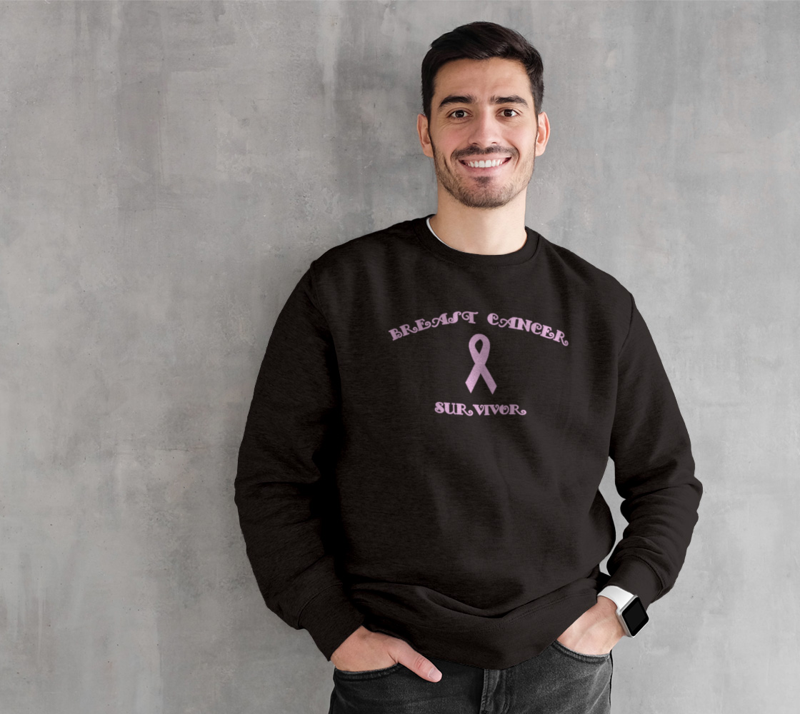 Fancy Breast Cancer Survivor Sweatshirt preview