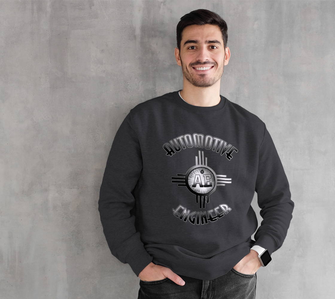 Automotive Engineer Typography Design Sweatshirt preview