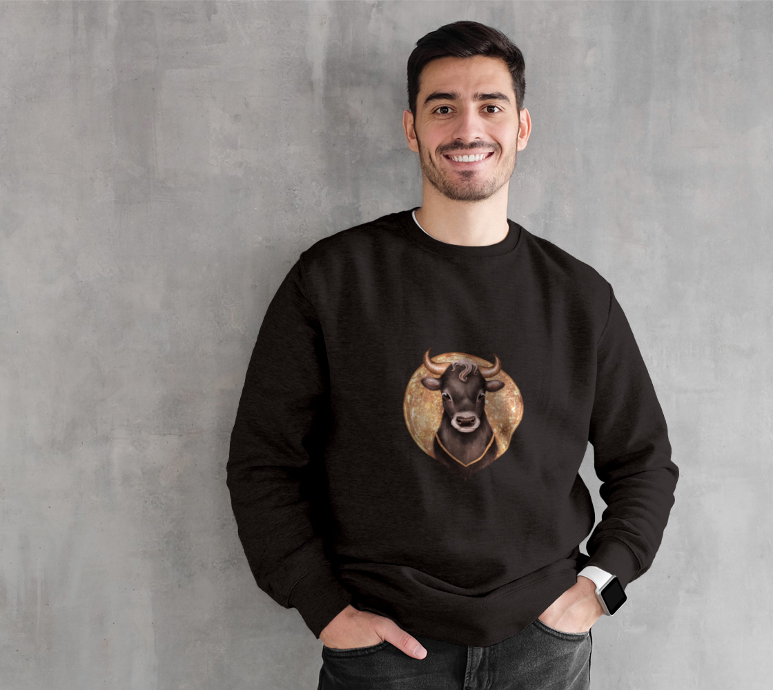 Aperçu de Black bull with gold