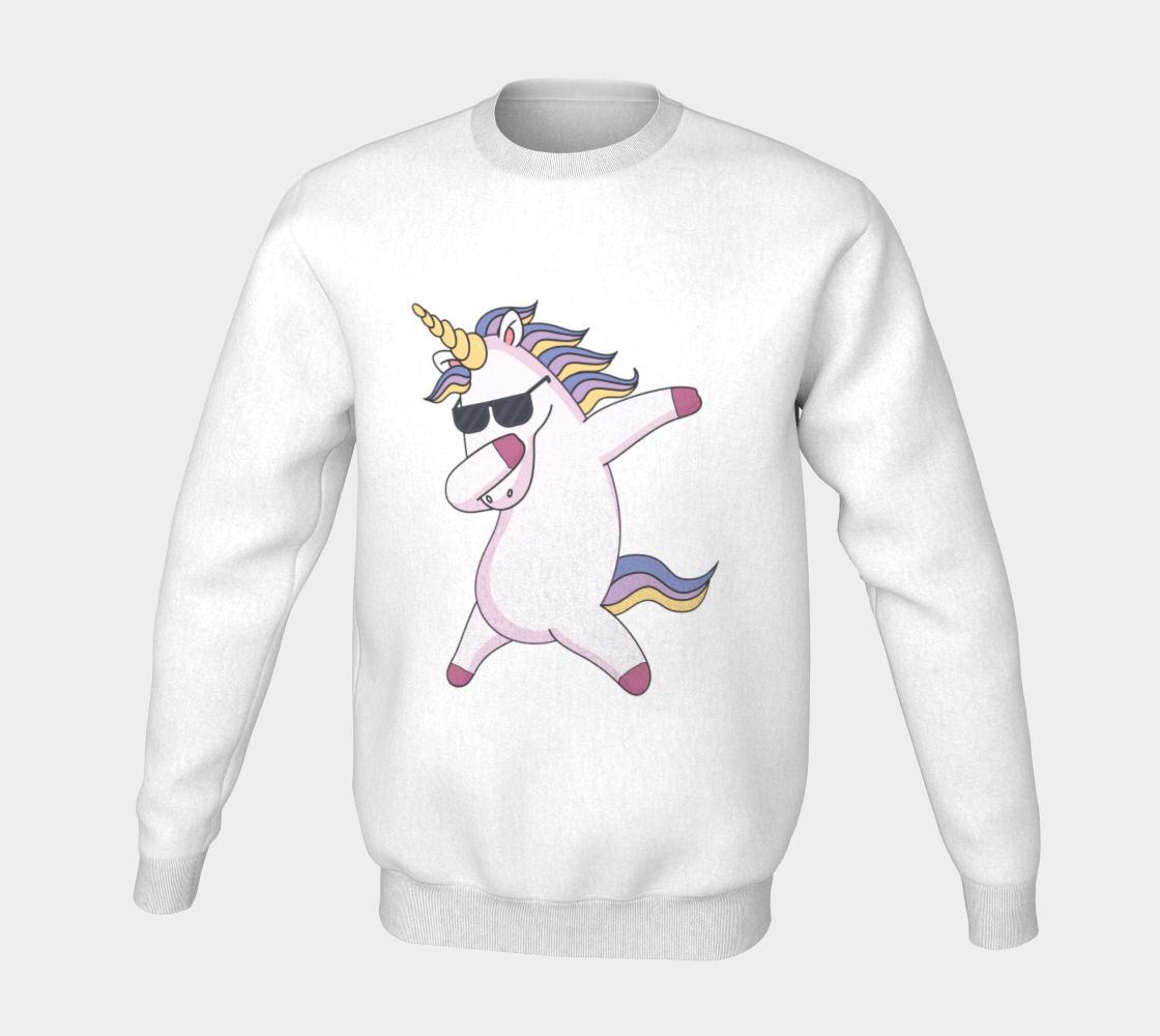 Unicorn dab sweater preview #5