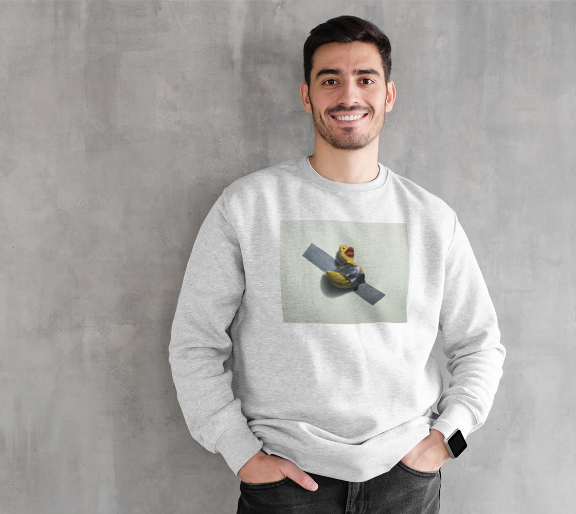 Duck Taped Crewneck Sweatshirt 3D preview
