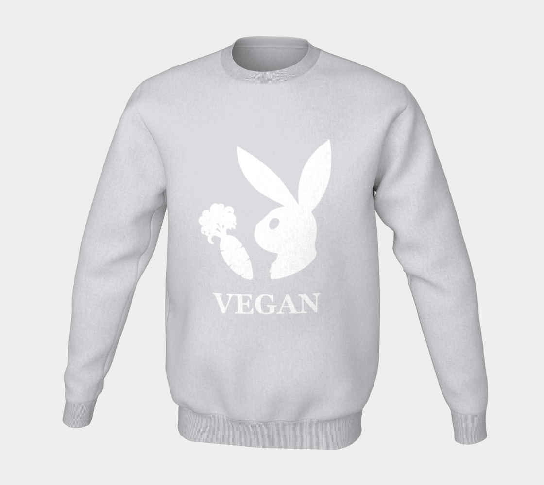 Vegan Bunny Crewneck Sweatshirt  preview #5