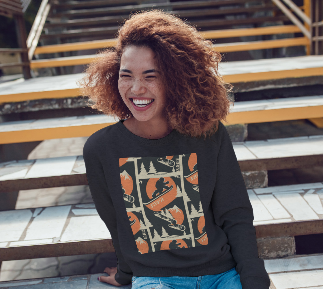 snowboarding sweatshirt preview #3