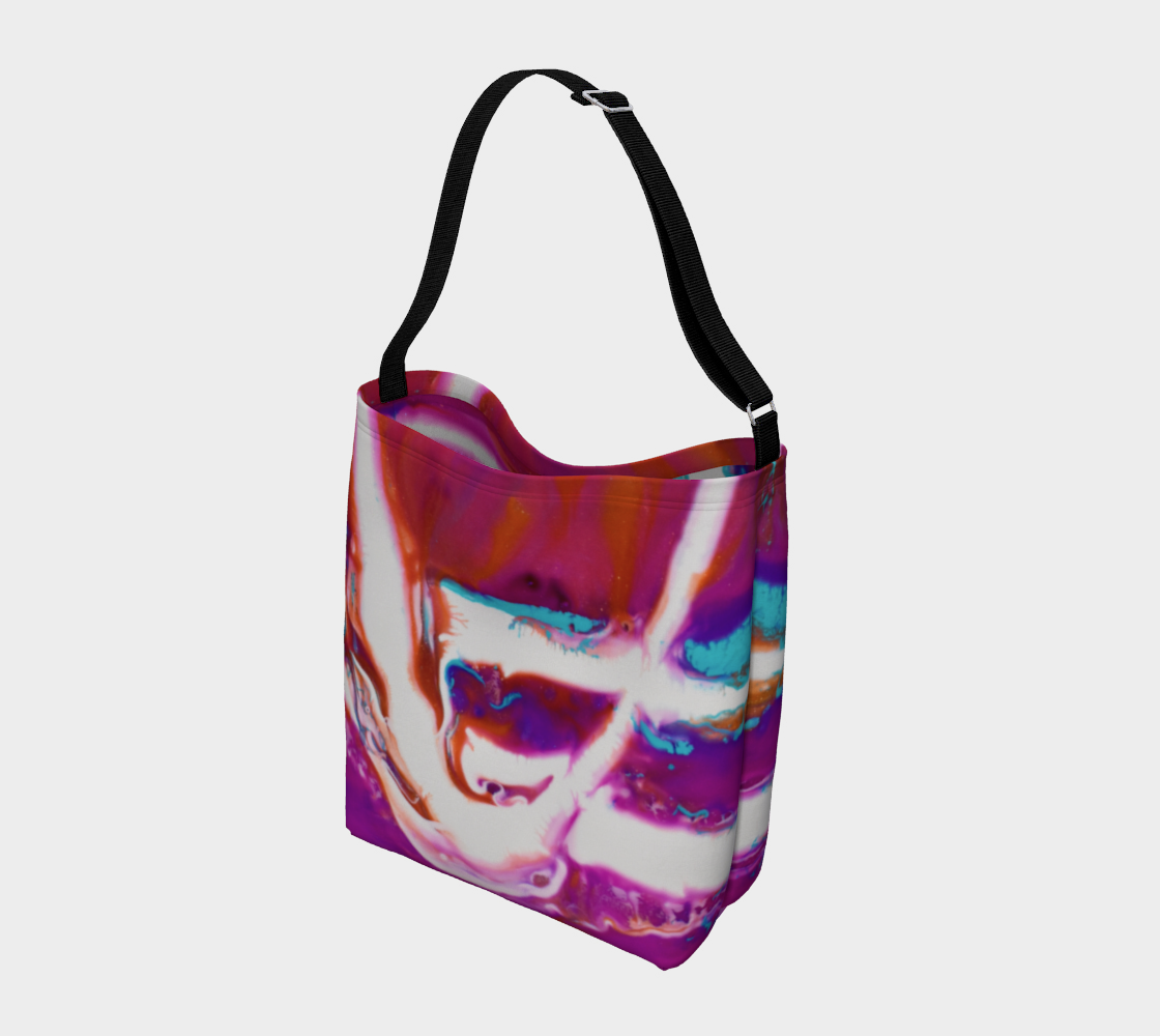 Aperçu de Powerful abstract Pink and white Tote Bag #2