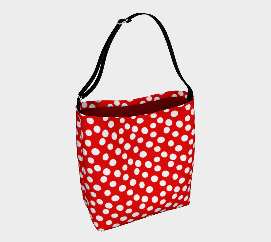 Aperçu de All About the Dots Tote Bag - Red #1