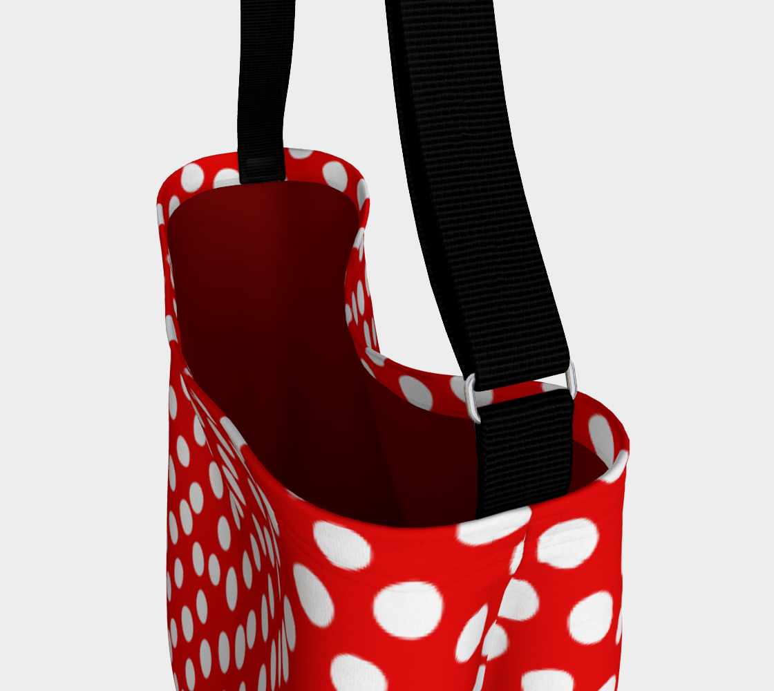 All About the Dots Tote Bag - Red Miniature #4