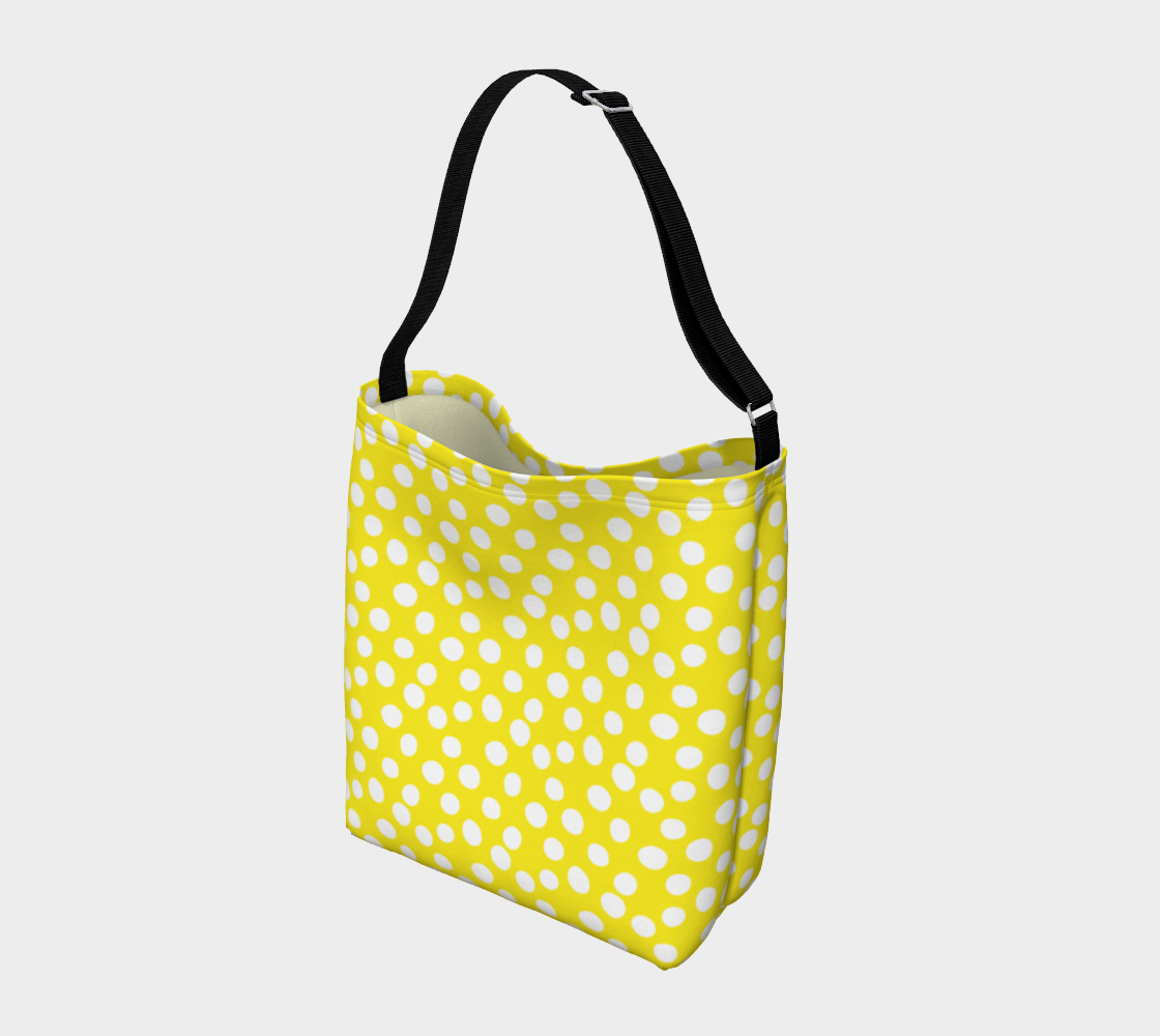 All About the Dots Tote Bag - Yellow Miniature #3