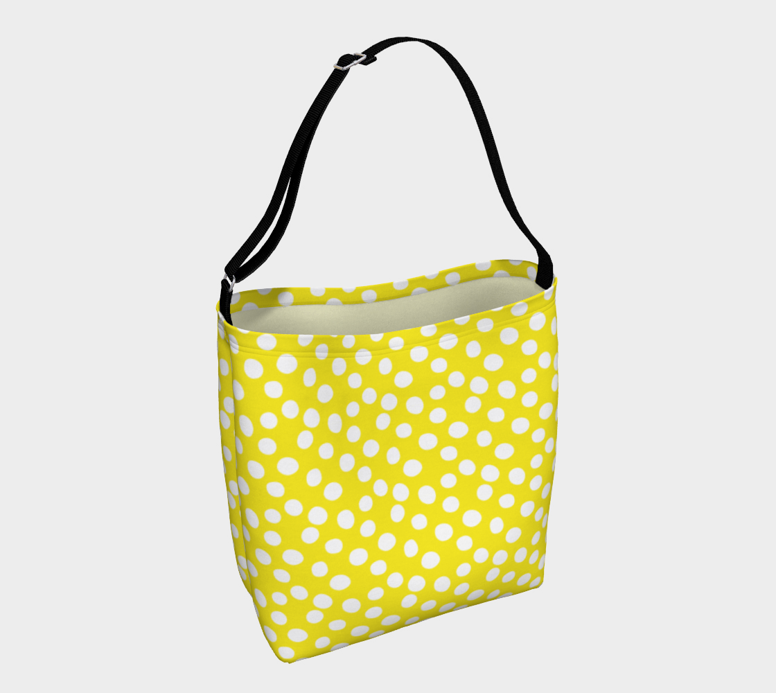 All About the Dots Tote Bag - Yellow Miniature #2